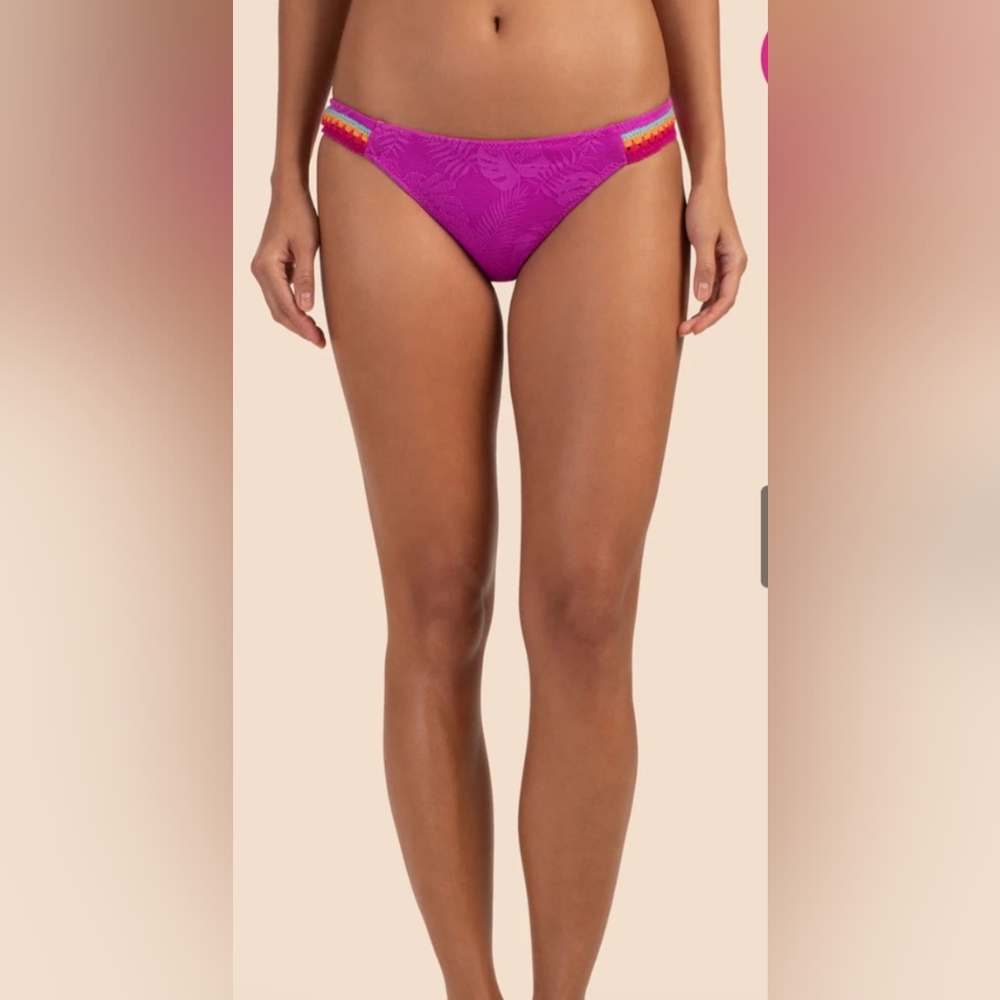 Trina Turk Tulum Tab Side Hipster Biquini Bottom size 4
